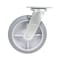 Vestil Thermoplastic Rubber Swivel Caster 8 In. Diameter x 2 In. Width 705 Lb. Capacity Light Gray CST-VE-8X2TPR-S - alternate 2